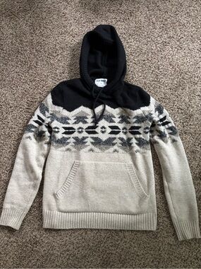 Old Navy Aztec Sweater Hoodie Men’s XS